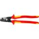 Foarfeca pentru cablu Cu si Al, izolata la 1000 V, KNIPEX StepCut XL, 225 mm
