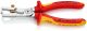 Cleste pentru dezizolat cu foarfece de taiat cabluri, izolat la 1000 V, KNIPEX, 180 mm