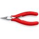 Cleste electronica, cioc rotund, KNIPEX, 115 mm