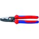 Foarfeca de taiat cablu Cu si Al, manere multicomponent, KNIPEX, 200 mm