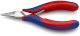 Cleste electronica, cioc semirotund, manere bicomponent, KNIPEX, 115 mm