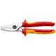 Foarfeca de taiat cablu, manere izolate la 1000 V, KNIPEX, 200 mm