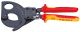 Foarfeca cu clichet, izolata la 1000 V, KNIPEX, Ø 52 mm, 380 mm², 280 mm