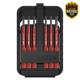 Set biti izolati la 1000 V, slimBit, TORX, T6 - T15, 6 piese, WIHA