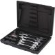 Set chei combinate cu clichet si cap pivotant cu mecanism de blocare 8-19mm, 6 piese, KS TOOLS