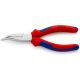 Cleste cu cioc semirotund indoit, cromat, manere multicomponent, KNIPEX, 160 mm