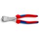 Cleste de forta cu taie frontala, cromat, KNIPEX, 200 mm