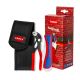 Set cleste cobra si briceag in mini borseta pentru centura, KNIPEX, 2 piese