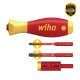 Set maner surubelnita cu adaptor torsiune 2.8 Nm, WIHA. 4 piese