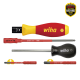 Set surubelnita dinamometrica si 2 biti izolati la 1000V, TorqueVario®, 0.8-5 Nm, 5 piese, WIHA
