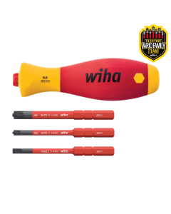 Set maner SoftFinish&reg; cu trei biti, izolati 1000 V, slimVario&reg;, 4 piese, WIHA