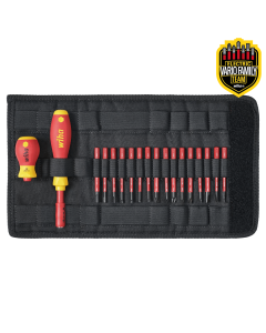 Set surubelnite si biti izolati la 1000V, slimVario, 18 piese, WIHA
